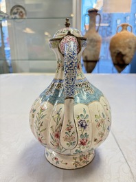 A fine and rare Chinese Canton enamel ewer for the Islamic or Indian market, Yongzheng