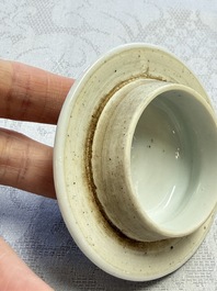 A Chinese famille rose 'Ta Xue Xun Mei 踏雪尋梅' teapot and cover, Yongzheng/Qianlong