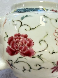 A Chinese famille rose 'Ta Xue Xun Mei 踏雪尋梅' teapot and cover, Yongzheng/Qianlong