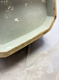 A Chinese blue and white 'Buddhist Lion' tureen and cover, Qianlong