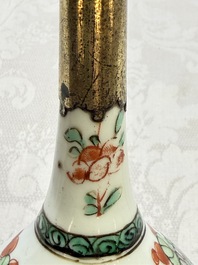 A gilt-bronze-mounted Chinese famille verte rosewater sprinkler for the Islamic market, Kangxi