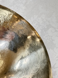 A fine Vietnamese silver saucer and handled bowl, Lei 雷 mark, 19th C.