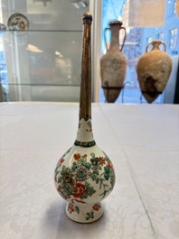 A gilt-bronze-mounted Chinese famille verte rosewater sprinkler for the Islamic market, Kangxi