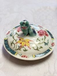 A Chinese famille rose 'Ta Xue Xun Mei 踏雪尋梅' teapot and cover, Yongzheng/Qianlong