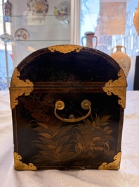 A Japanese gilt-lacquered Namban chest for the Dutch or Portuguese market, Edo, 17th C.