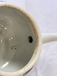 A Chinese famille rose 'Ta Xue Xun Mei 踏雪尋梅' teapot and cover, Yongzheng/Qianlong