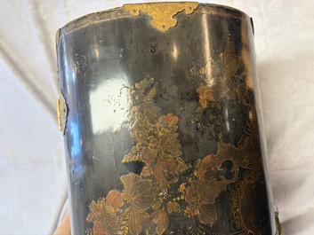 A Japanese gilt-lacquered Namban chest for the Dutch or Portuguese market, Edo, 17th C.