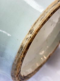 Two Chinese famille rose 'Dai Yu Zang Hua 黛玉葬花' and 'Immortals' vases, signed Lu Xuan 膂軒, one dated 1901, 19/20th C.