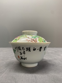 Nine Chinese famille rose wares, 19/20th C.