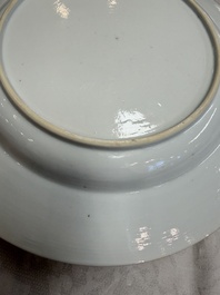 A fine Chinese famille rose 'Roosters' plate, Yongzheng