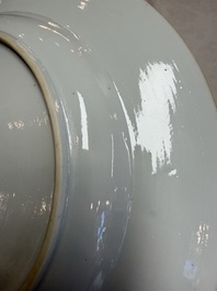 A fine Chinese famille rose 'Roosters' plate, Yongzheng