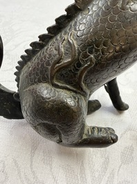 A Chinese bronze 'Qilin' censer, Ming