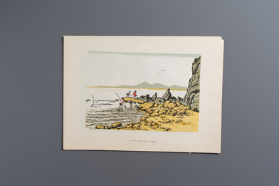 'Gravures sur Bois de la Chine Nouvelle': 40 woodcuts, dated 1956, and 'Baishi Lao Ren Hua Ce': 7 woodblock prints after Qi Baishi, Rong Bao Zhai 荣宝斋 studio, 20th C.