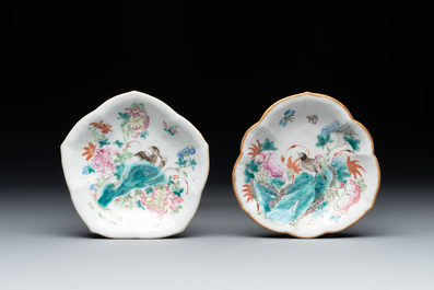 Nine Chinese famille rose wares, 19/20th C.
