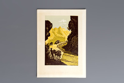 'Gravures sur Bois de la Chine Nouvelle': 40 woodcuts, dated 1956, and 'Baishi Lao Ren Hua Ce': 7 woodblock prints after Qi Baishi, Rong Bao Zhai 荣宝斋 studio, 20th C.
