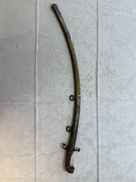 An Austrian gilt court sabre with Nemean lion-head hilt, signed Fischer, 19th C.