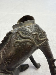 A Chinese bronze 'Qilin' censer, Ming
