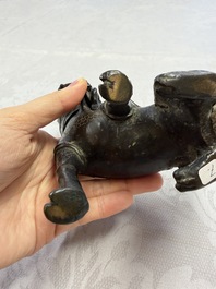 A Chinese bronze 'Qilin' censer, Ming