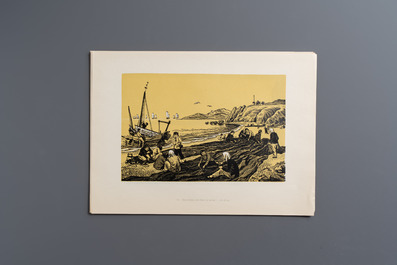'Gravures sur Bois de la Chine Nouvelle': 40 woodcuts, dated 1956, and 'Baishi Lao Ren Hua Ce': 7 woodblock prints after Qi Baishi, Rong Bao Zhai 荣宝斋 studio, 20th C.