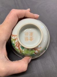 Nine Chinese famille rose wares, 19/20th C.