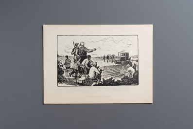'Gravures sur Bois de la Chine Nouvelle': 40 woodcuts, dated 1956, and 'Baishi Lao Ren Hua Ce': 7 woodblock prints after Qi Baishi, Rong Bao Zhai 荣宝斋 studio, 20th C.