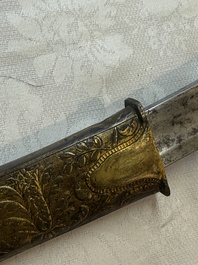 An Austrian gilt court sabre with Nemean lion-head hilt, signed Fischer, 19th C.