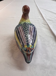 A rare Chinese famille rose hen pheasant tureen and cover, Qianlong