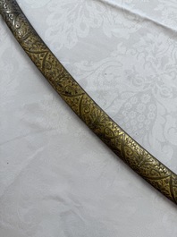 An Austrian gilt court sabre with Nemean lion-head hilt, signed Fischer, 19th C.