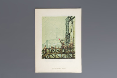 'Gravures sur Bois de la Chine Nouvelle': 40 woodcuts, dated 1956, and 'Baishi Lao Ren Hua Ce': 7 woodblock prints after Qi Baishi, Rong Bao Zhai 荣宝斋 studio, 20th C.
