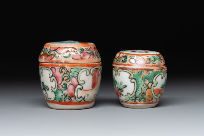 Nine Chinese famille rose wares, 19/20th C.