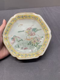 Nine Chinese famille rose wares, 19/20th C.