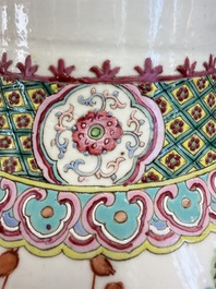 A Chinese famille rose 'Warriors' vase, Xuande mark, 19th C.