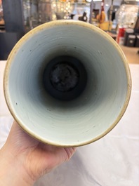 A Chinese famille rose 'Warriors' vase, Xuande mark, 19th C.