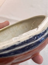 A rare Chinese famille rose hen pheasant tureen and cover, Qianlong