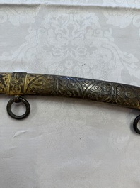 An Austrian gilt court sabre with Nemean lion-head hilt, signed Fischer, 19th C.