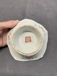 Nine Chinese famille rose wares, 19/20th C.