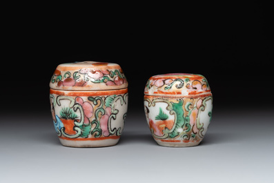 Nine Chinese famille rose wares, 19/20th C.