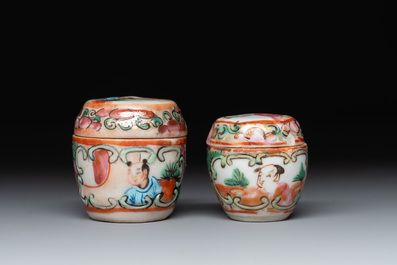 Nine Chinese famille rose wares, 19/20th C.