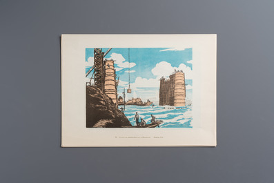 'Gravures sur Bois de la Chine Nouvelle': 40 woodcuts, dated 1956, and 'Baishi Lao Ren Hua Ce': 7 woodblock prints after Qi Baishi, Rong Bao Zhai 荣宝斋 studio, 20th C.