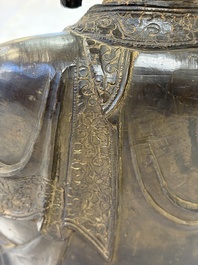 A Chinese bronze figure of Buddha, Ming