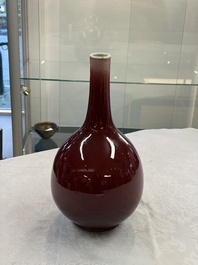 A Chinese langyao-style bottle vase, 19th C.
