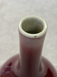 A Chinese langyao-style bottle vase, 19th C.
