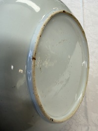 A Chinese famille rose 'Liuhai and the Three-Legged Toad' dish, 19th C.