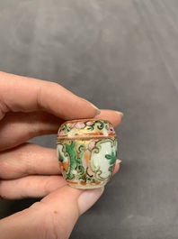Nine Chinese famille rose wares, 19/20th C.