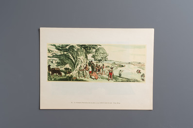 'Gravures sur Bois de la Chine Nouvelle': 40 woodcuts, dated 1956, and 'Baishi Lao Ren Hua Ce': 7 woodblock prints after Qi Baishi, Rong Bao Zhai 荣宝斋 studio, 20th C.