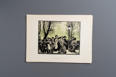 'Gravures sur Bois de la Chine Nouvelle': 40 woodcuts, dated 1956, and 'Baishi Lao Ren Hua Ce': 7 woodblock prints after Qi Baishi, Rong Bao Zhai 荣宝斋 studio, 20th C.