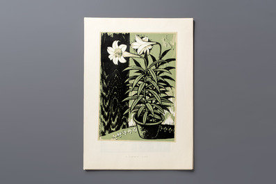 'Gravures sur Bois de la Chine Nouvelle': 40 woodcuts, dated 1956, and 'Baishi Lao Ren Hua Ce': 7 woodblock prints after Qi Baishi, Rong Bao Zhai 荣宝斋 studio, 20th C.