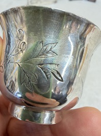 A collection of 11 Chinese silver wares, various marks, 19/20th C.