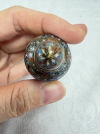 A collection of 12 Chinese cloisonn&eacute; snuff bottles with floral design, 19/20th C.