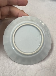17 Chinese blue and white cups and 22 saucers, Kangxi/Yongzheng